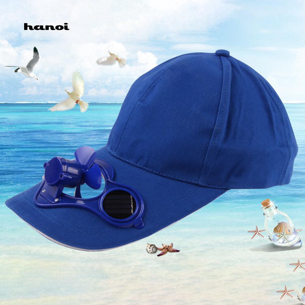 Mũ lưỡi trai có quạt dùng năng lượng mặt trời thời trang cho nam và nữ