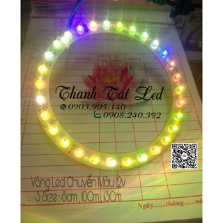 ✨ Vòng Led Hào Quang Đủ Màu