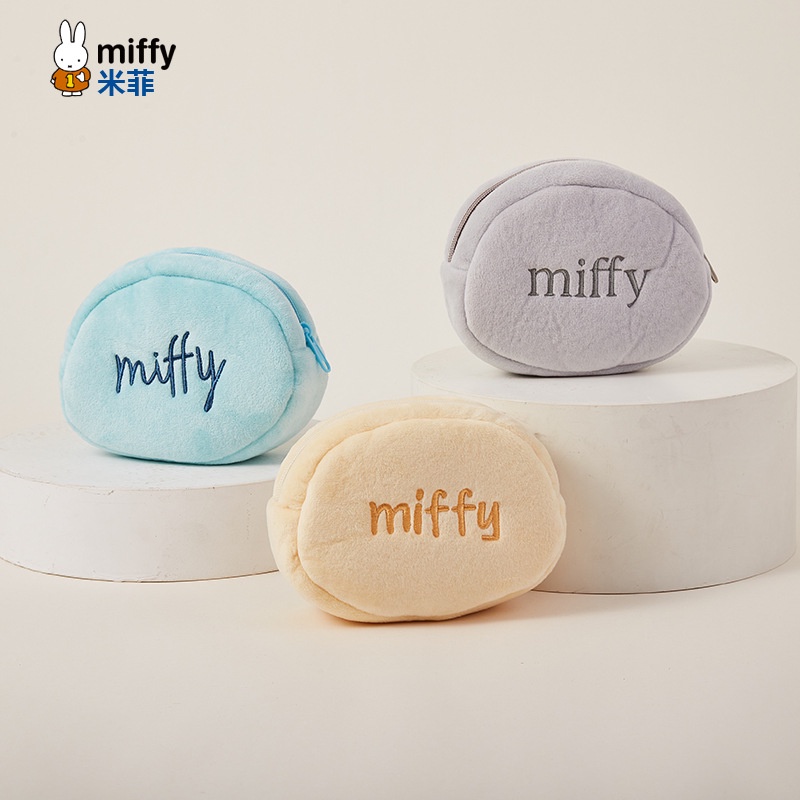 Túi Đựng Mỹ Phẩm Có Khóa Kéo Hình Thỏ Nhồi Bông Dễ Thương