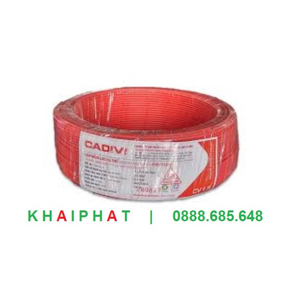 Cadivi Dây điện đơn cáp điện đơn Dây điện mềm CV6 CV 6 6. . CHẤM MM2 giá tốt giá rẻ hàng chính hãng - KHẢI PHÁT ELECTRIC