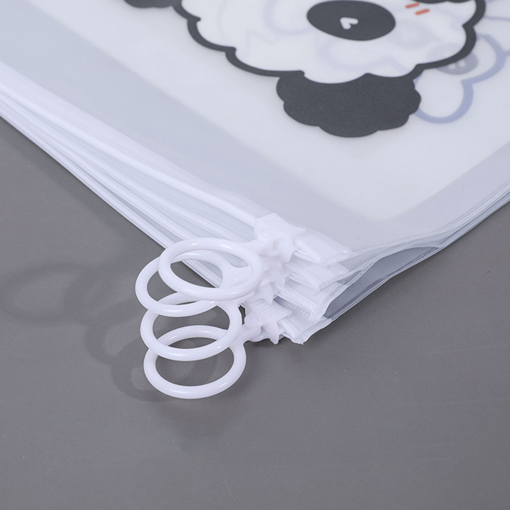 【sweet】 students cartoon cute bear rabbit PVC Transparent Waterproof Storage Bag  Large-capacity Pencil Case
