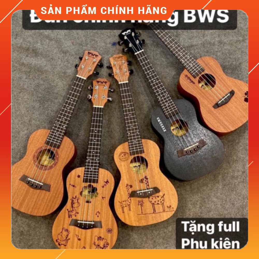 Đàn Ukulele Concert BWS - (tặng đủ phụ kiệm+ gồm cả bao đựng )