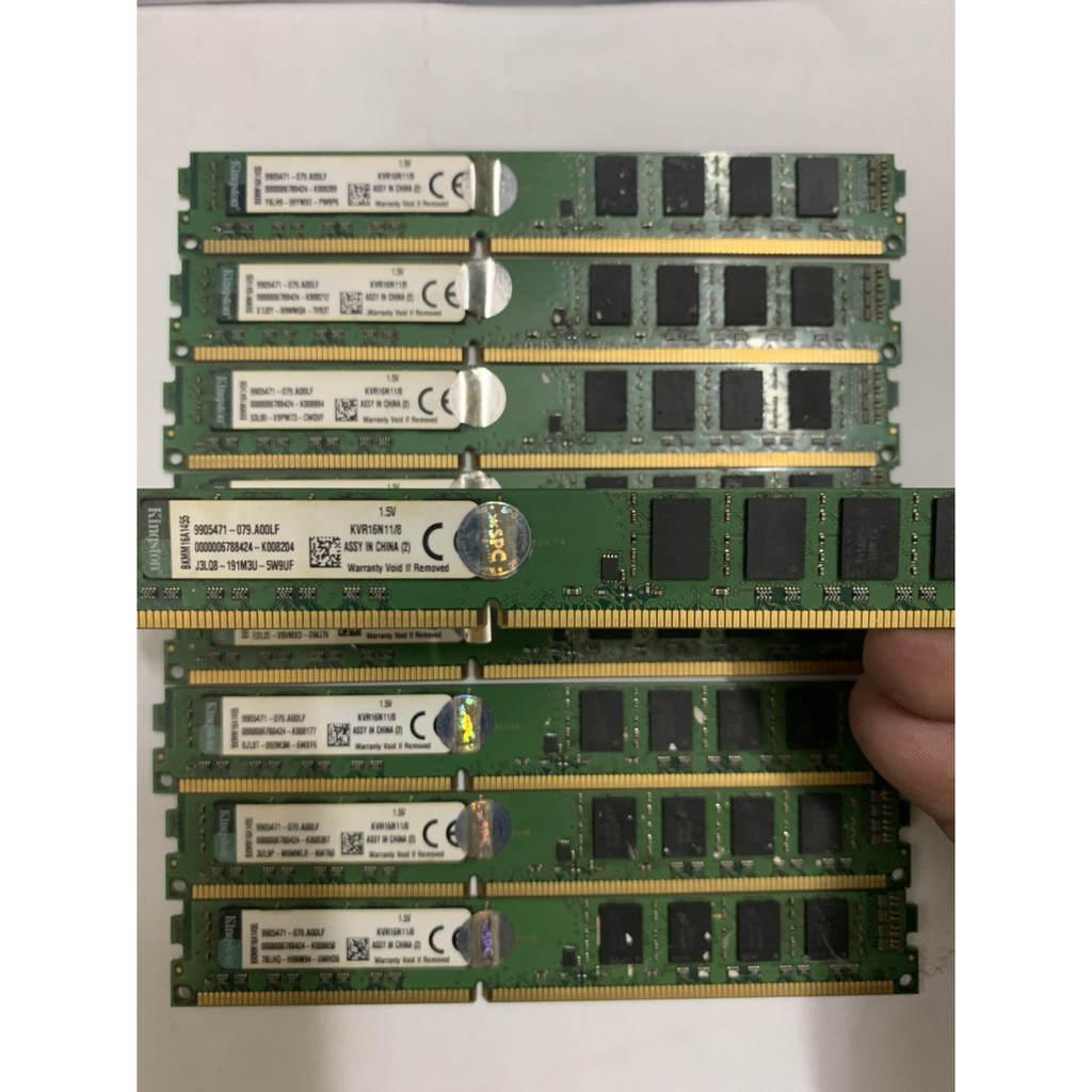 Ram DDR3 Kington,Adata,Team 8GB - Bus 1600 Không Tản Nhiệt - Đẹp Không Kén Main - Vi Tính Bắc Hải