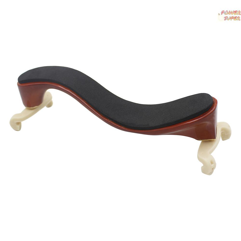 PSUPER ammoon Violin Shoulder Rest Maple Wood for 3/4 4/4 Violin Fiddle with Cleaning Cloth