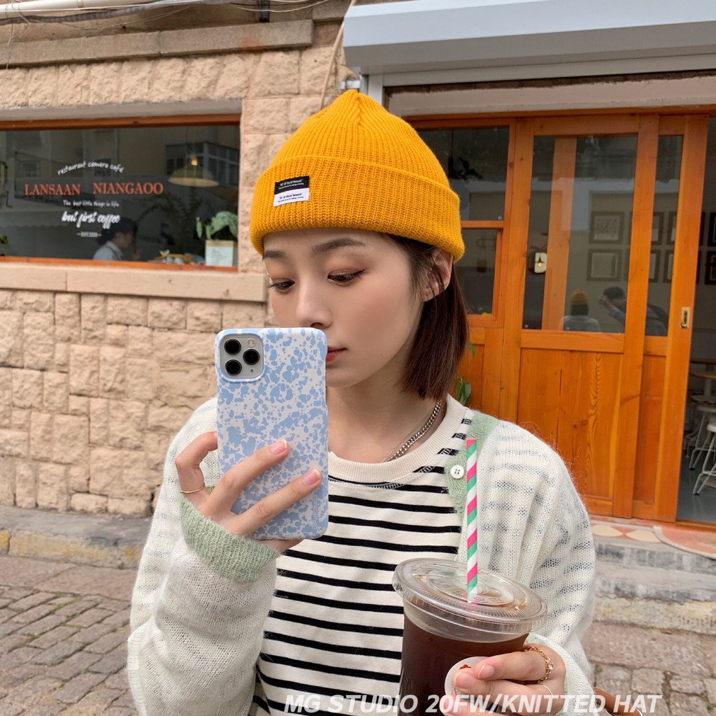 Mũ Dệt Kim MG STUDIO Họa Tiết Chữ Dễ Thương