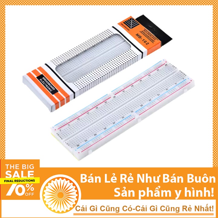Bo Mạch Cắm Dây Thử Nguyên Lý Board Test MB-102 5.5x16.5cm