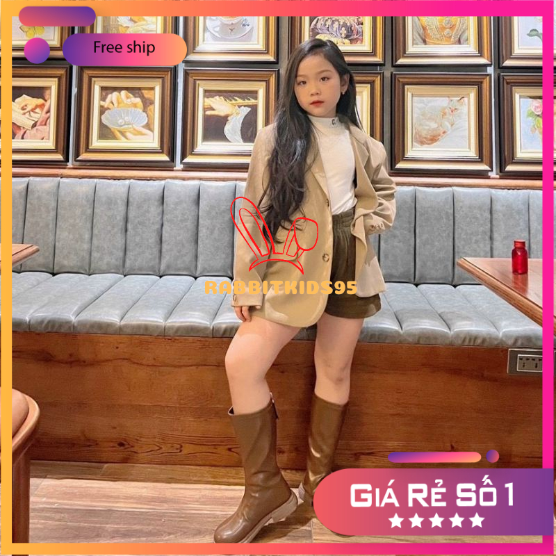 Bốt đùi cho bé gái, Bốt đùi da mềm cho bé.