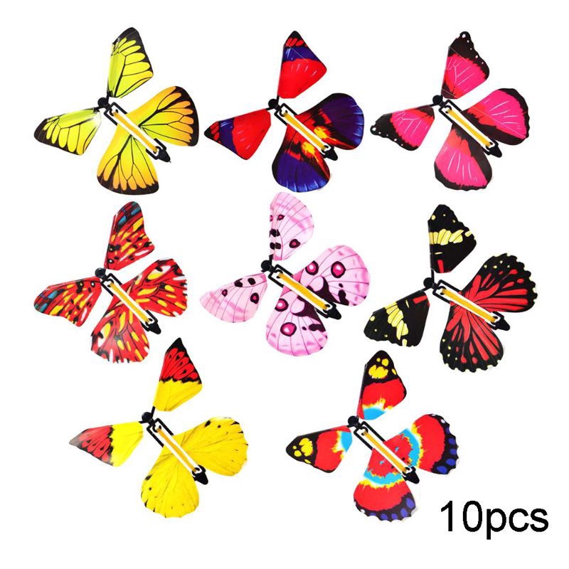 10 PCS Flying  Butterfly Magic Flying Butterfly Card Magic  Surprise Gift Card