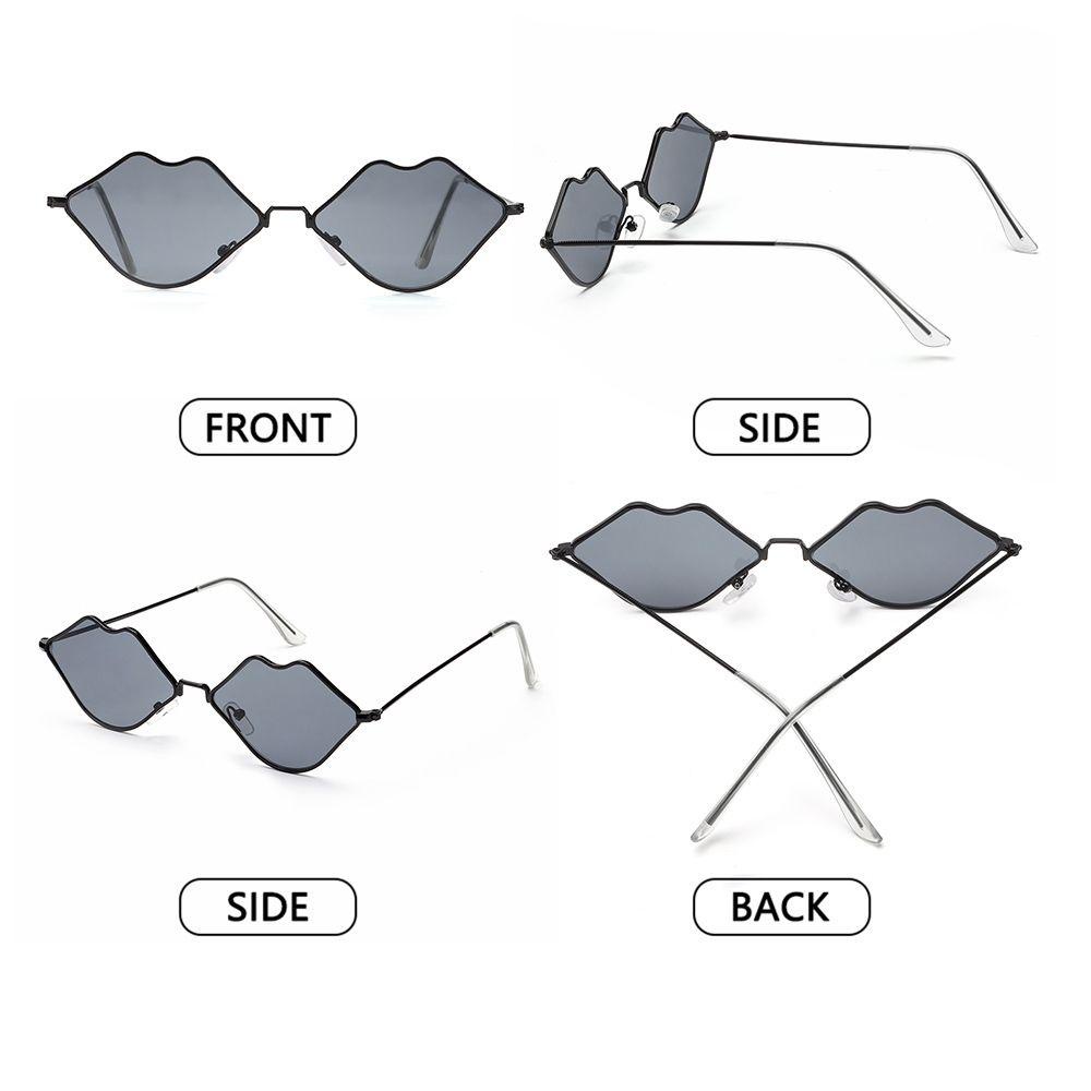 SUSANS Kính Mát Hình Đôi Môi Phong Cách Retro