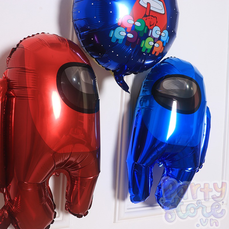 Bong bóng Among Us cỡ lớn trang trí sinh nhật cho bé trai bé gái