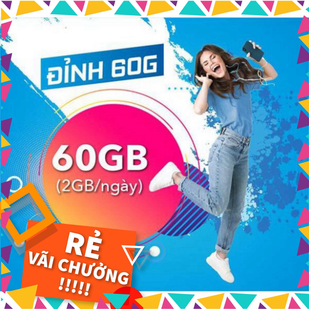 RẺ VÃI CHƯỞNG MIỄN PHÍ 1 NĂM – Sim 4g vinaphone gói cước Đỉnh 60 (60gb/tháng nghe gọi miễn phí) Có Video kèm test tốc độ