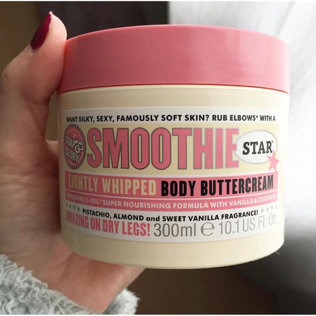 Bơ dưỡng thể Smoothie Star Body Cream butter 300ml hãng soap and glory nội địa Anh UK