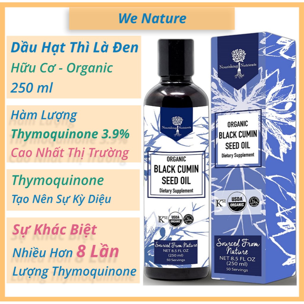 Dầu Hạt Thì Là Đen - Thymoquinone 3.9% Nhiều Hơn 8 Lần - Black Cumin Seed Oil