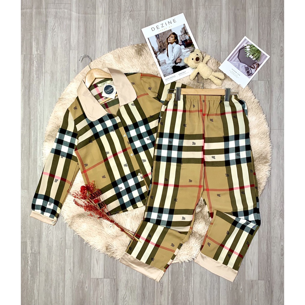 Đồ Bộ Pijama mặc nhà - Bộ Lụa Mango Sam & Charm Dài Tay Hoạ Tiết Cao Cấp - Đi ngủ cũng phải xinh | BigBuy360 - bigbuy360.vn