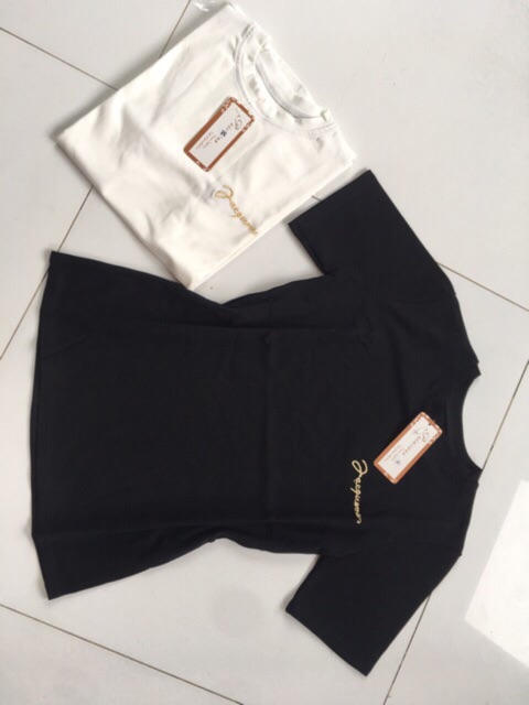 [ Mã WASTAPR giảm 10K đơn 50K] [saleÁo phông nữ trơn cotton tăm thêu chữ | BigBuy360 - bigbuy360.vn