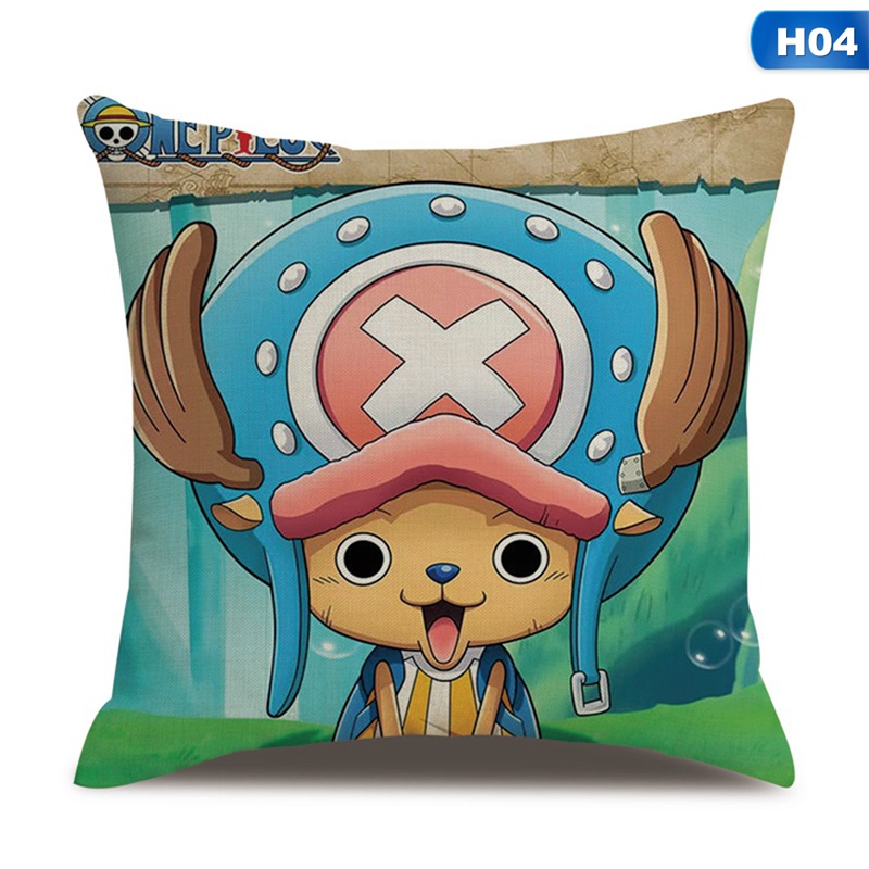 Longchunshang Vỏ Gối In Hình Nhân Vật Anime One Piece Trang Trí Nhà Cửa