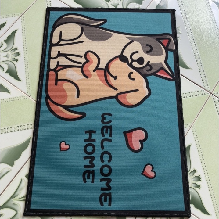 Thảm Chùi Chân Lau Chân Hình Thú 3d Chất Liệu Bali Mềm Mịn Mẫu Mới Nhất 2022 Dùng Cho lối Đi - Thảm Cửa - Phòng Khách