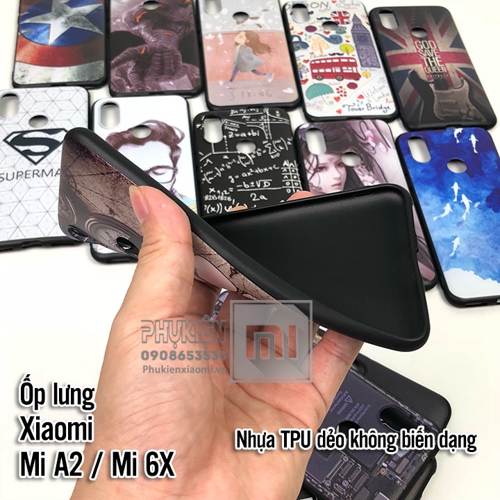 Ốp lưng Xiaomi Mi A2 / Mi 6X hình 3D Nhựa TPU dẻo - Số 7