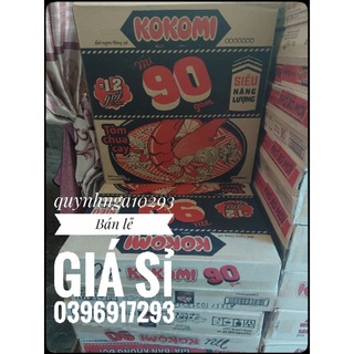 Thùng mì tôm Kokomi 90 chua cay