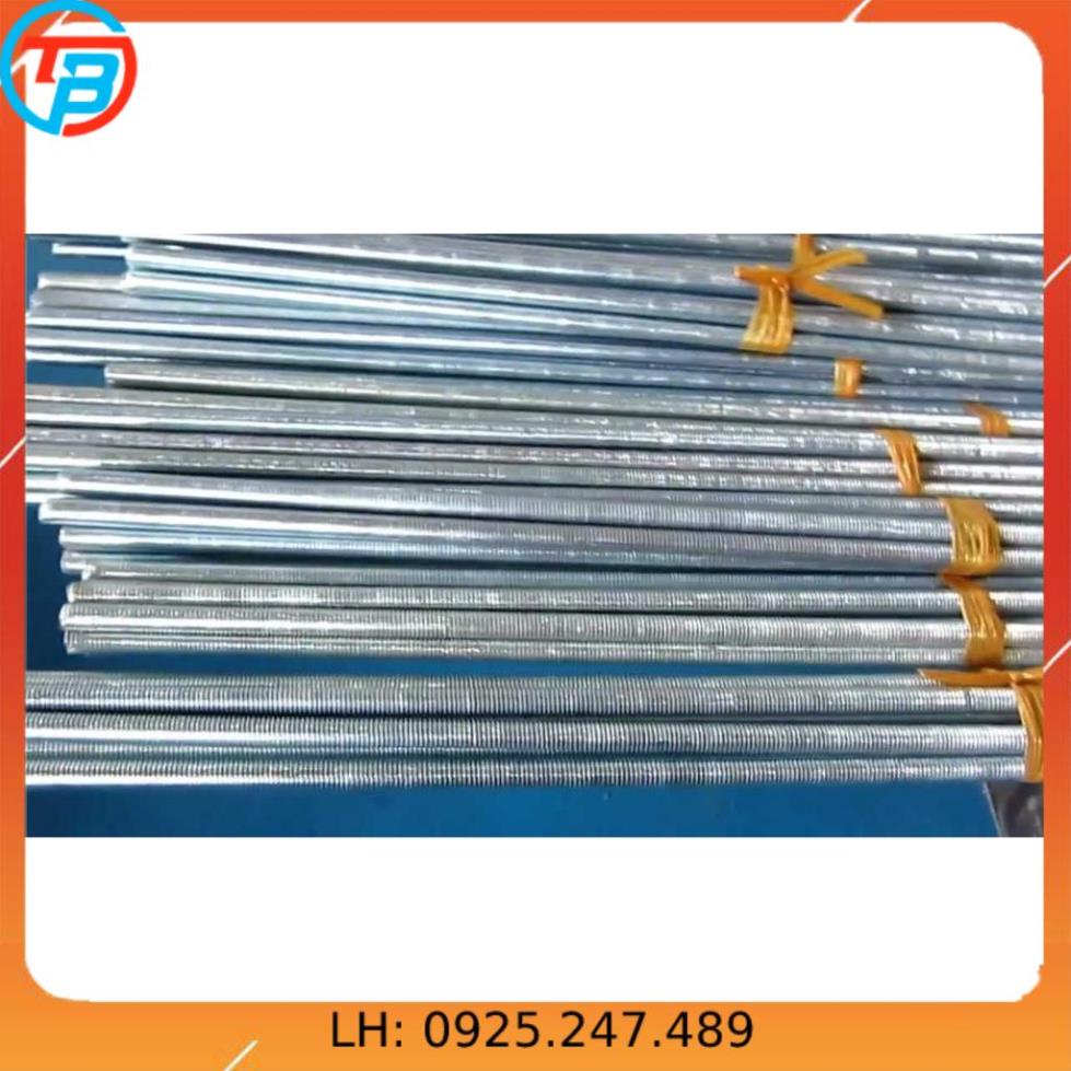 Thanh ren, ty ren, tiren thép mạ Phi 6 8 10 12 mm CÁP THÉP Thái Bình VinàN