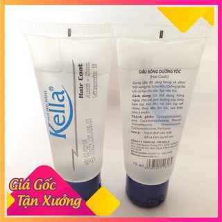 Tinh Dầu dưỡng bóng TUÝP Kella 75ml nắp xanh đen