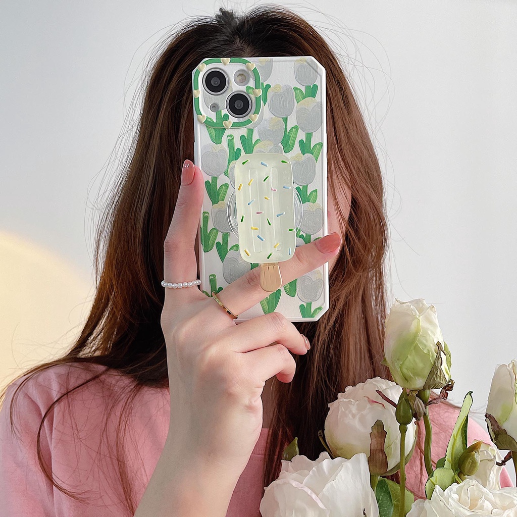 Giá Đỡ Điện Thoại Hình Que Kem Trái Cây 3D