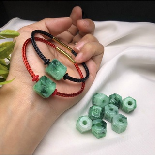 Vòng tay chỉ đỏ lu thống ngọc jadeitite