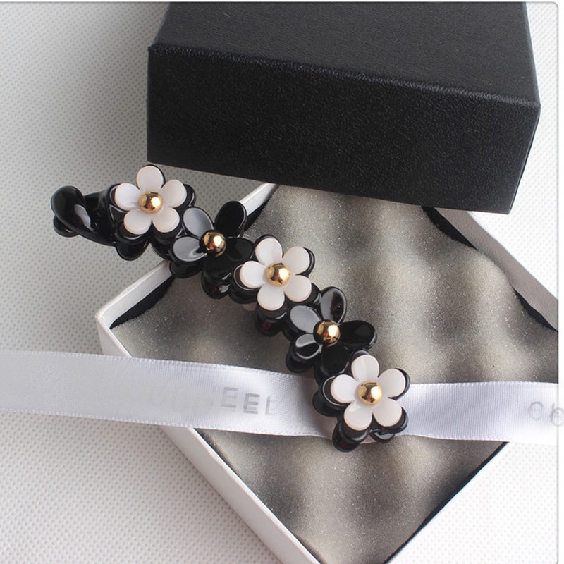 Kẹp hoa chuối phiên bản Hàn Quốc Trung bình Cô gái acrylic Kẹp hoa chuối