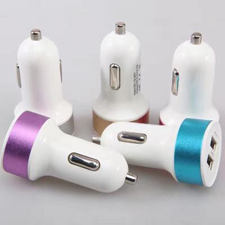 Tẩu Sạc Điện Thoại Hai Cổng USB 2A Thông Minh Thông Dụng Cho Xe Hơi
