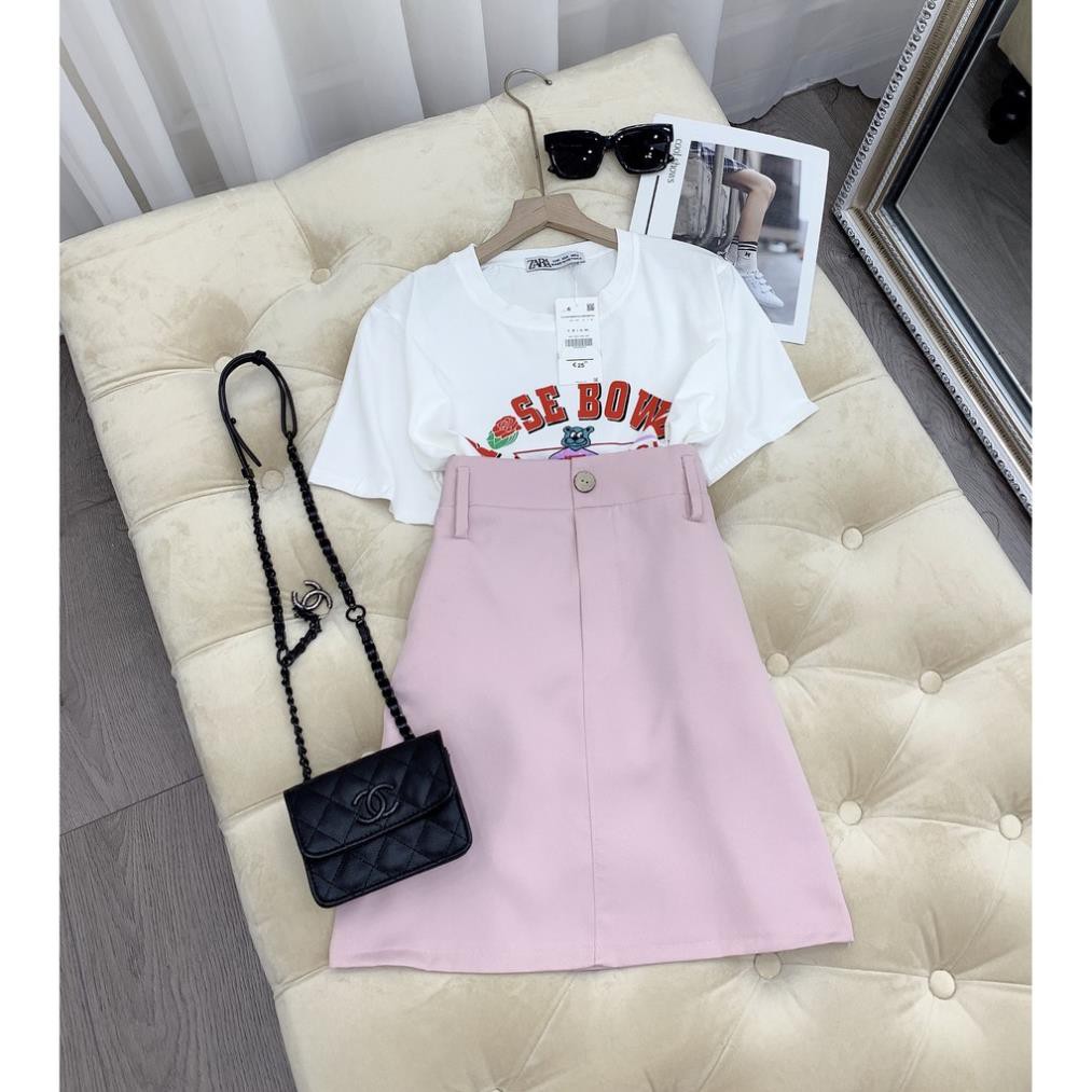 Set đồ nữ cá tính, set váy ngắn áo thun đi chơi sang chảnh mùa hè đẹp 8A00119 THVVN | BigBuy360 - bigbuy360.vn