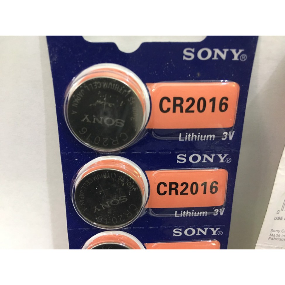 5 viên Pin cúc áo Sony 3V CR2032, CR2025, CR2016, CR1632, CR1620 , CR1616, CR1220 - Pin cúc Sony lithium Indonesia 3V