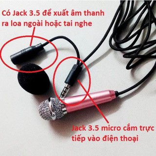 MICRO MINI HÁT KARAOKE TRÊN ĐIỆN THOẠI DI ĐỘNG