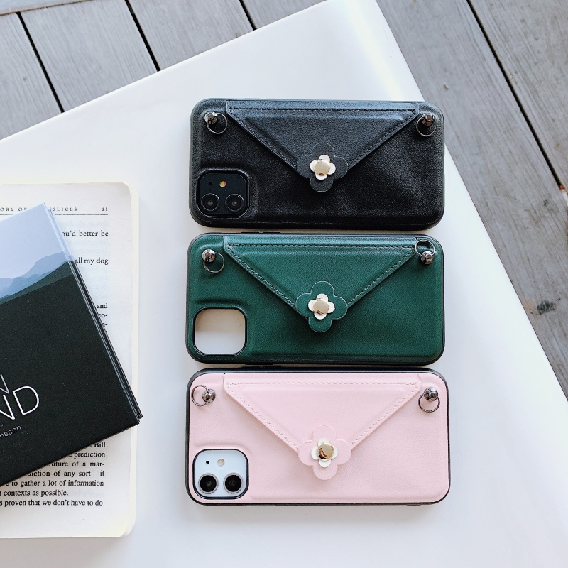 Ốp Điện Thoại Kiểu Phong Bì Bằng Da Cho iPhone 13 12 11 Pro Max Xs XR X Xs Max 8 7 Plus + SE 2020