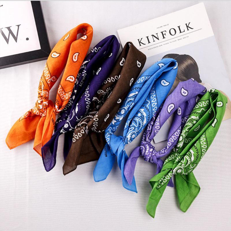 Băng Đô Bandana Hình Vuông 22 Màu Thời Trang Mùa Hè Cho Nữ