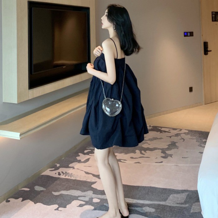 Đầm babydoll đơn sắc xoè công chúa J0078 | BigBuy360 - bigbuy360.vn