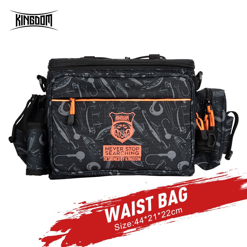 Túi đựng dụng cụ câu cá Kingdom chống thấm nước 1000D 880g 44x21x22cm LYB-13