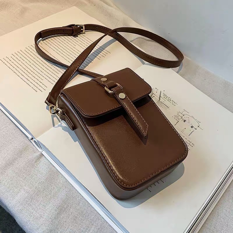 [ORDER] Túi da nhỏ nam nữ unisex form cứng khoá nam châm | BigBuy360 - bigbuy360.vn