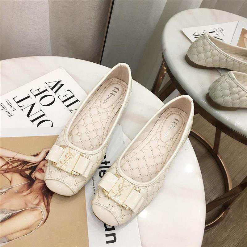 Giày Búp Bê Mũi Vuông Phong Cách Hàn Quốc Thanh Lịch Dành Cho Nữ