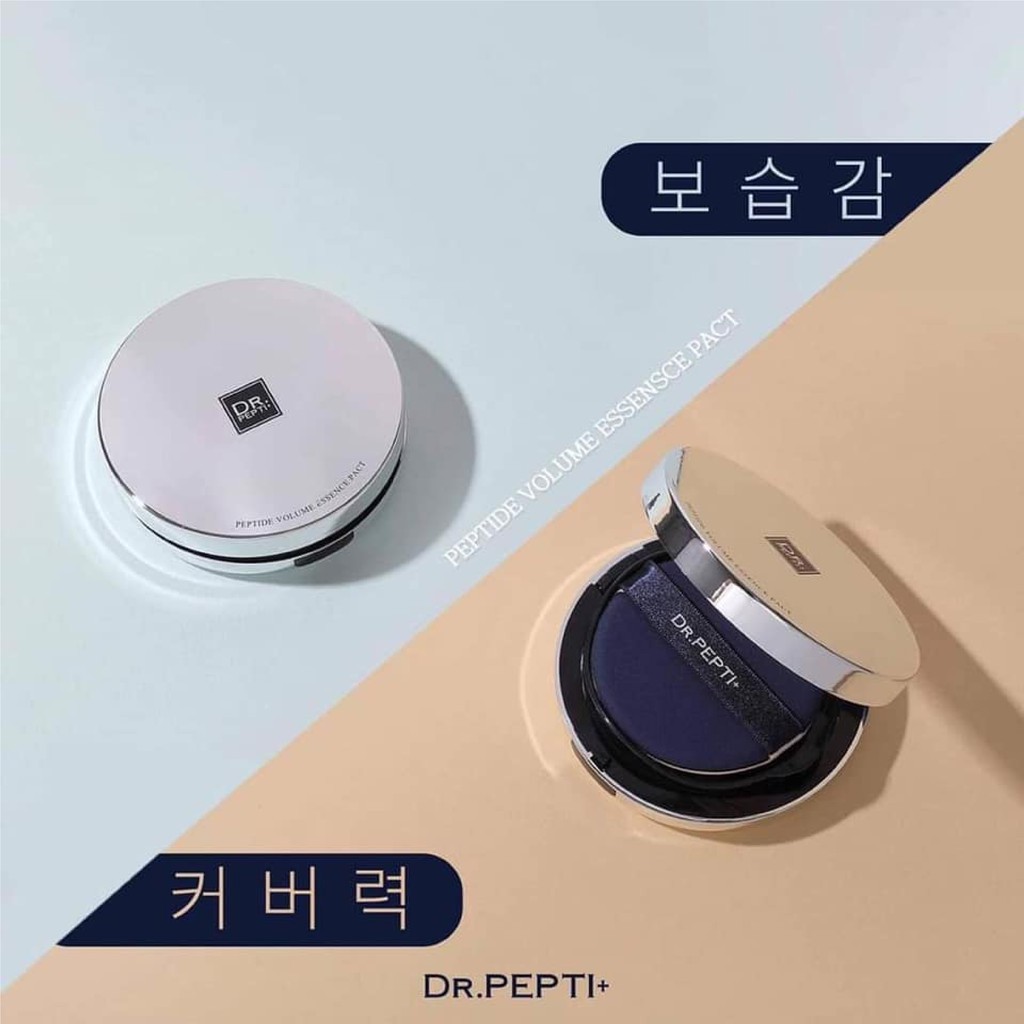 Phấn Tươi Chống Nắng Dr.pepti+ Peptide Volume Essence Pact No.21 25g