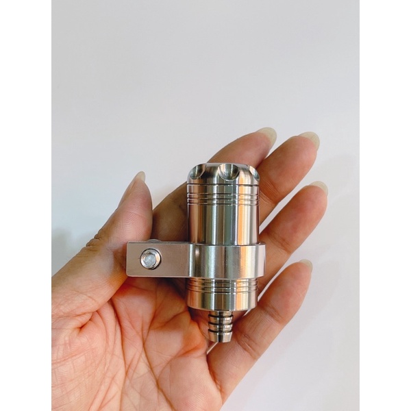 Bình dầu inox Salaya mẫu ngón tay gắn chế xe máy, tặng kèm 1 ốc thái giữ bình