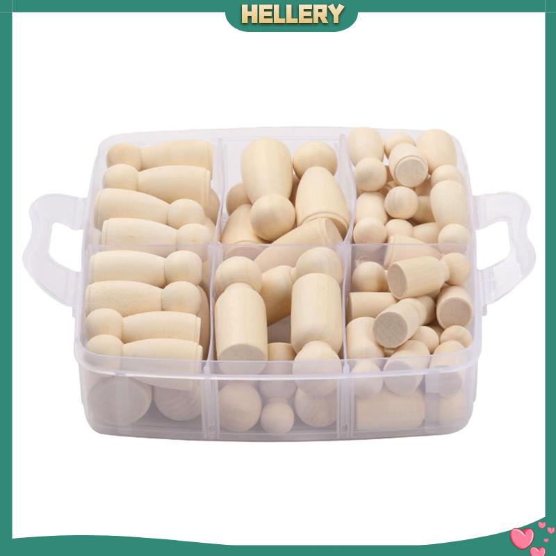 Bộ 50 Chốt Trơn Dùng Làm Búp Bê DIY