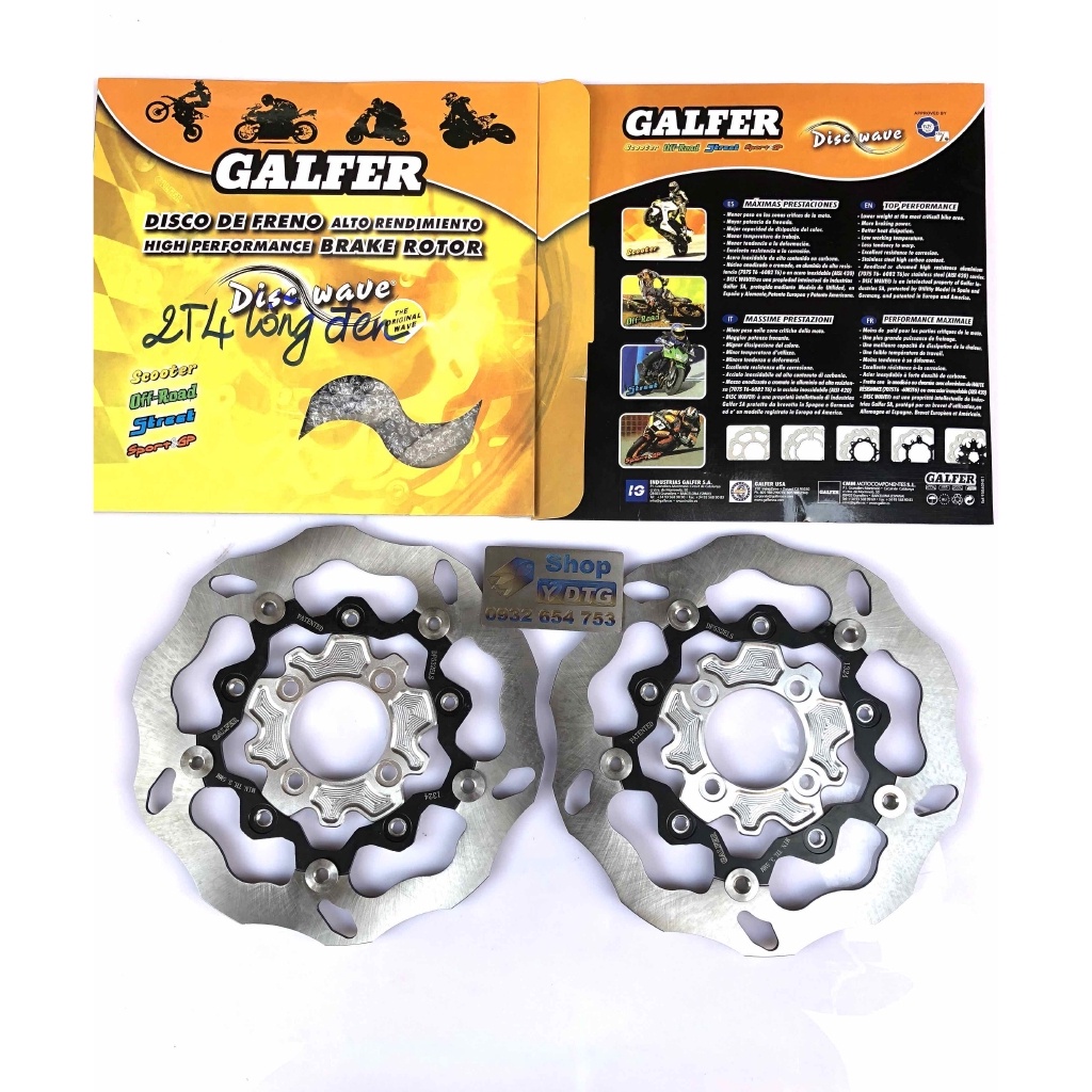 đĩa thắng galfer có lòng gắn exciter 135