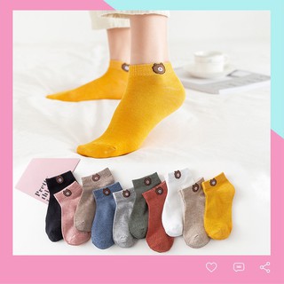 Vớ tất cổ ngắn hình gấu Brown TN67