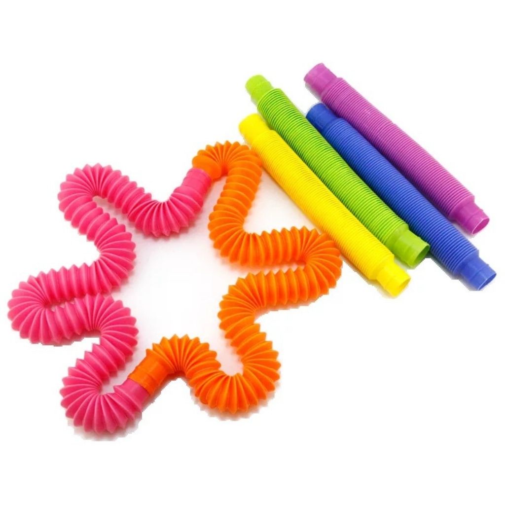 Ống kéo dãn có đèn phát sáng Pop đồ chơi cho trẻ em, đồ chơi giác quan cho trẻ tự kỷ, sáng tạo, đồ chơi ADHD