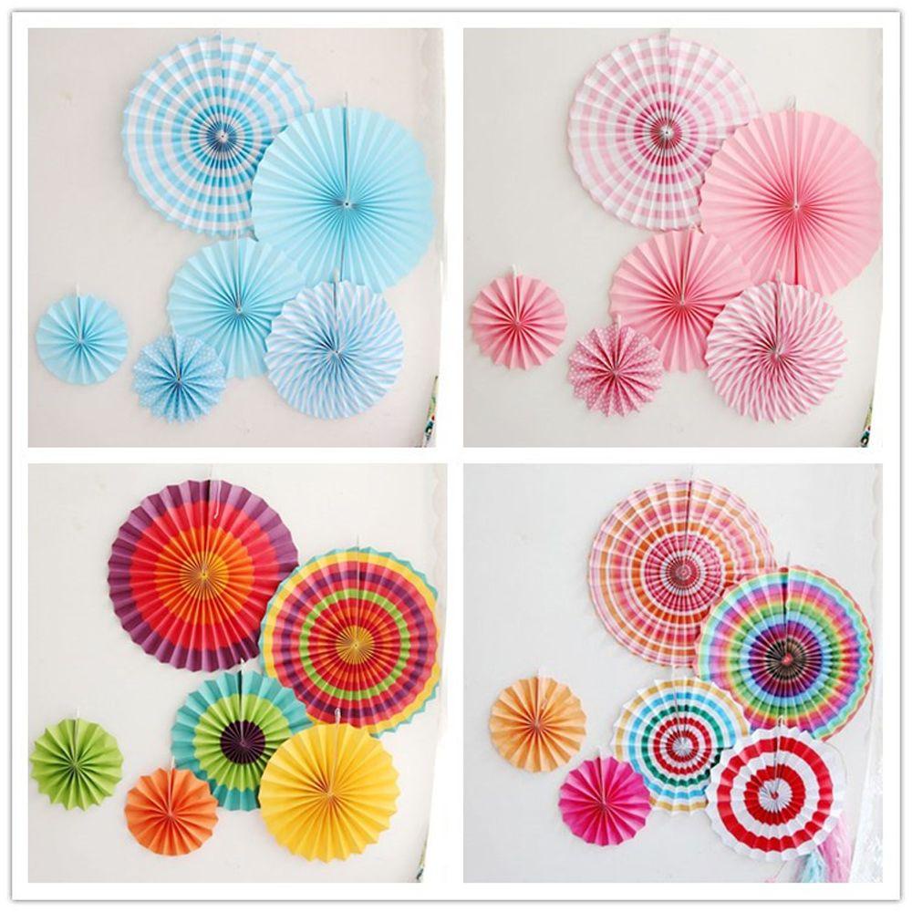 Set 6 / 8 Lồng Đèn Giấy Hình Hoa Treo Trang Trí Tiệc Cưới / Sinh Nhật DIY