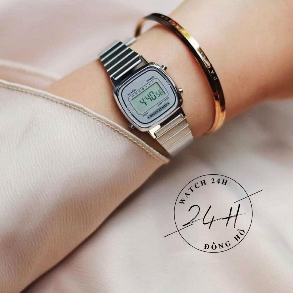 Đồng hồ nữ DVV38 dây thép không gỉ sáng bóng, size mini cực xinh cho các nàng thơ | BigBuy360 - bigbuy360.vn