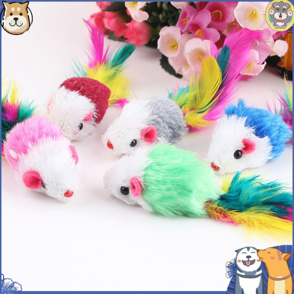 Set 10 Chuột Giả Mềm Mại Đồ Chơi Cho Mèo