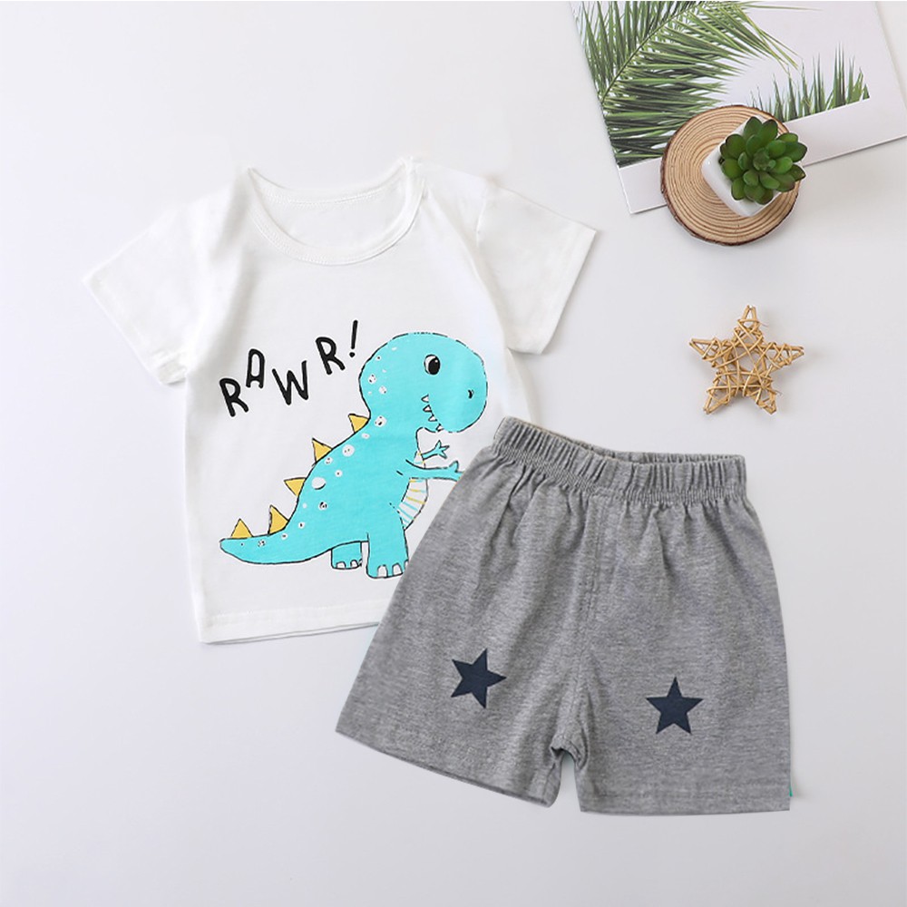 BỘ QUẦN ÁO BÉ TRAI BÉ GÁI COTTON MONKEY LITTE