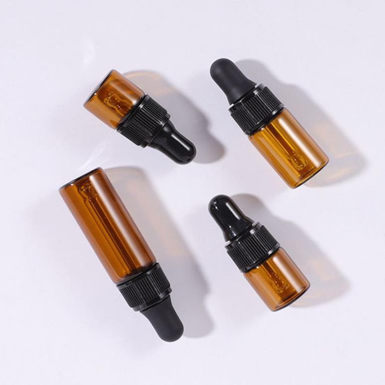 [Combo 5sp] Lọ Chiết Serum ❤ [2ml,3ml,5ml] Lọ đựng tinh dầu mỏng bóp giọt Khoen đen,vàng chiết mỹ phẩm, phụ kiện du lịch