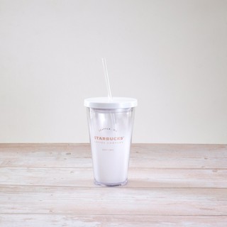 Bình nhựa  Starbucks white 16oz